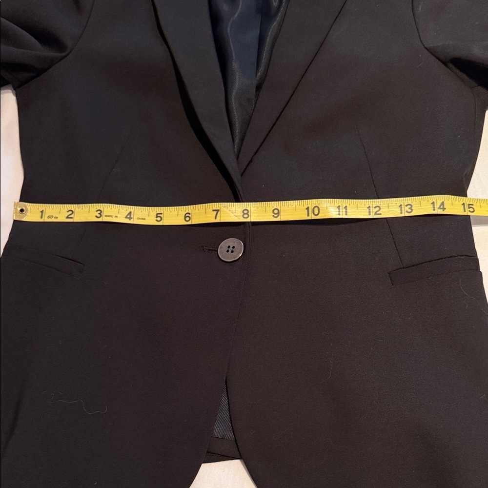 Zara Black Single-Button Blazer with Stud Embellished Cuffs - Picture 9 of 12